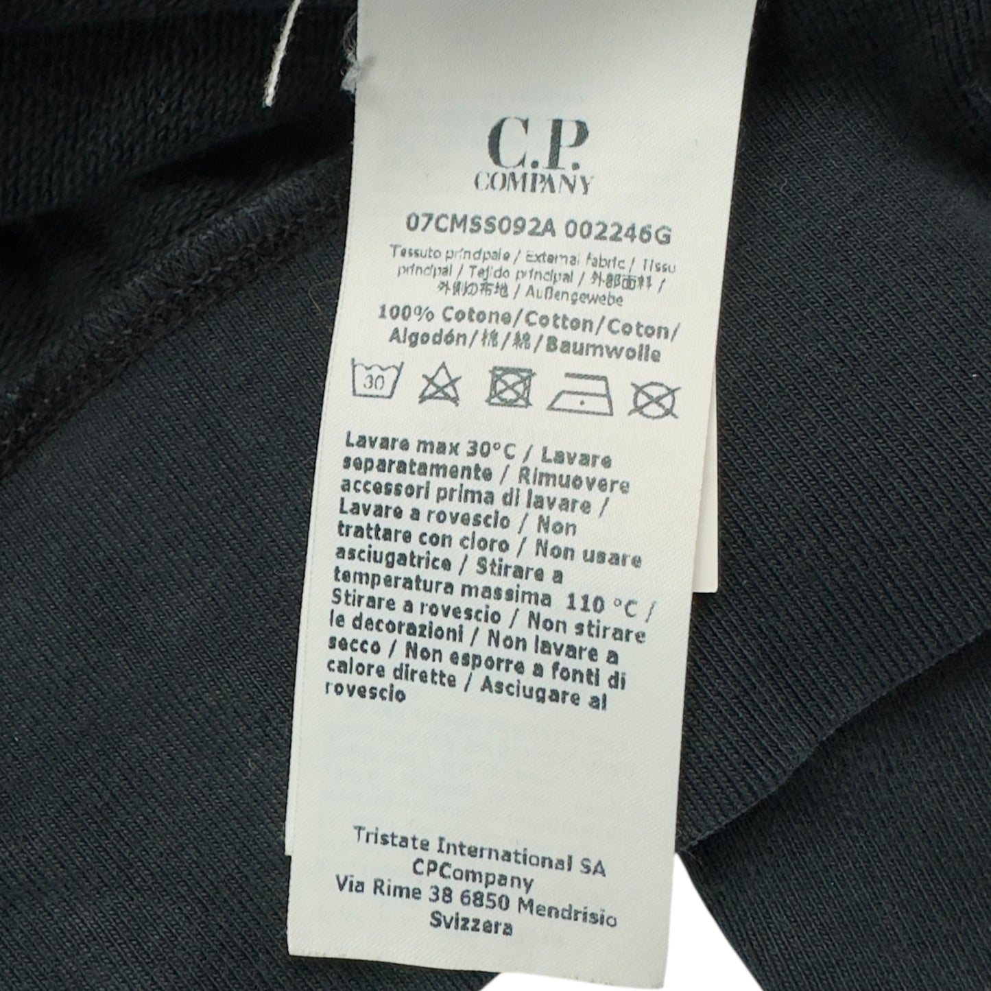 C.P. Company Full Zip Lens Hoodie - Black