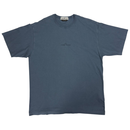 S/S 23 Stone Island Oversized Thick Cotton Embroidered T-Shirt - Blue