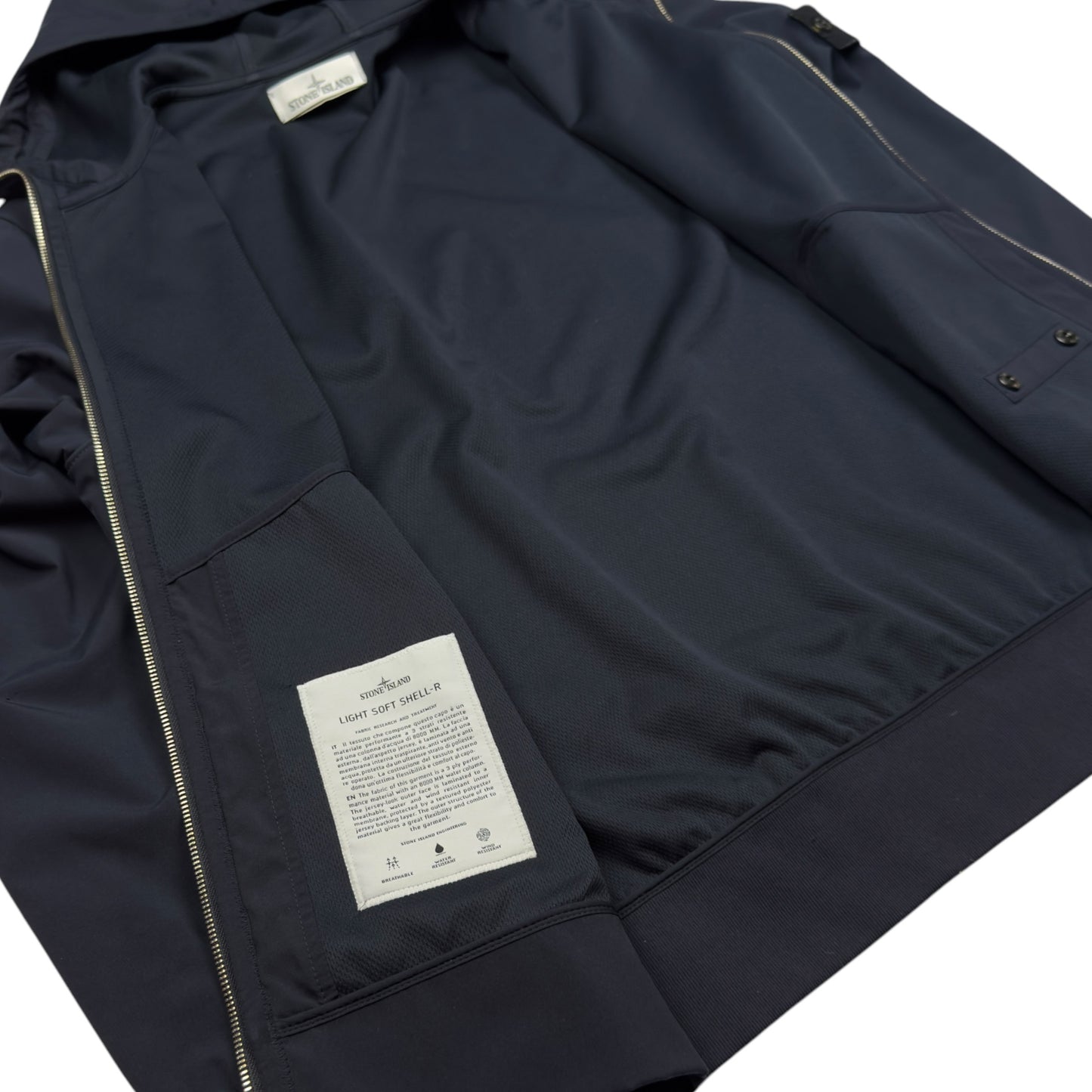 S/S 18 Stone Island Light Soft Shell - R - Navy