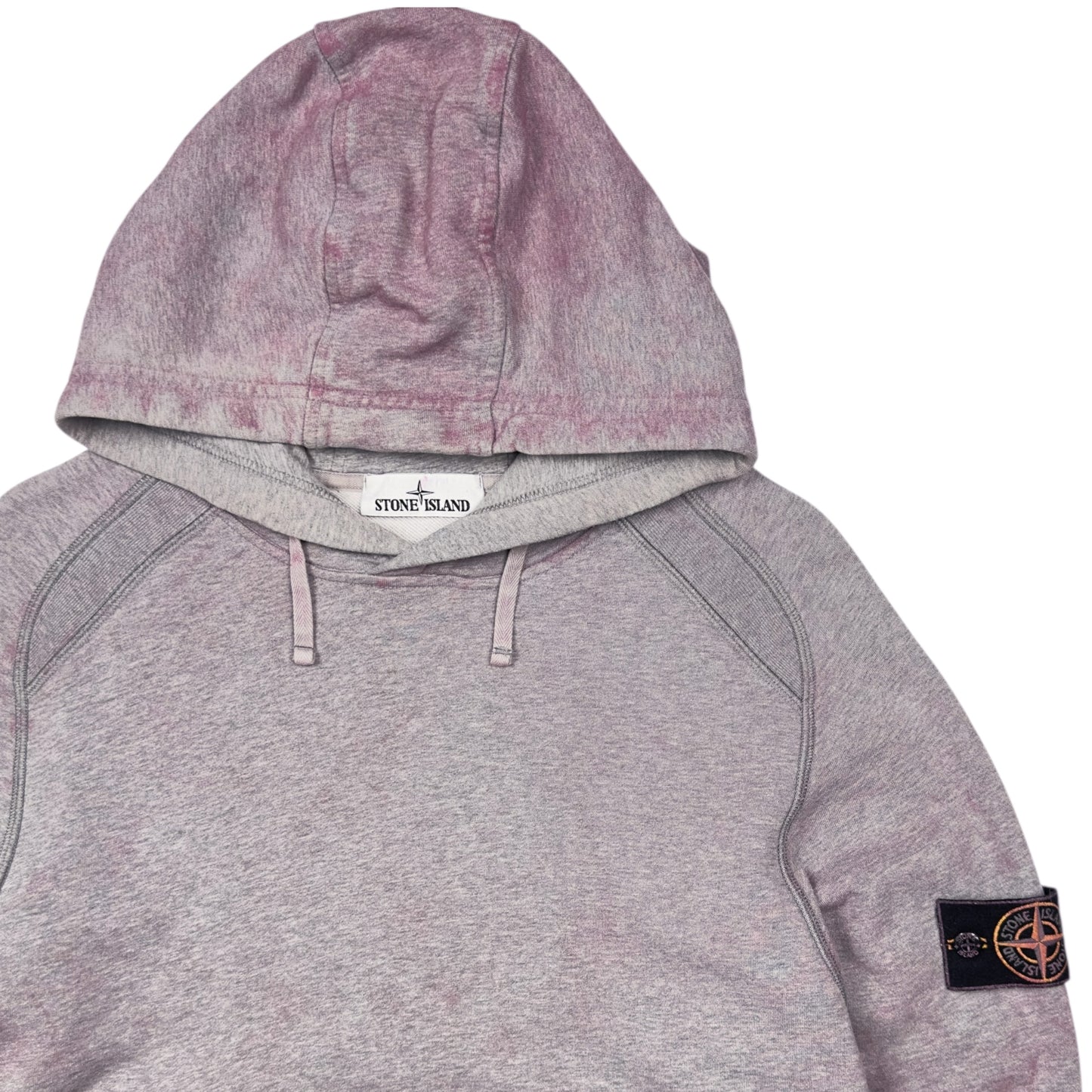 S/S 21 Stone Island Dust Colour Treatment Hoodie - Pink