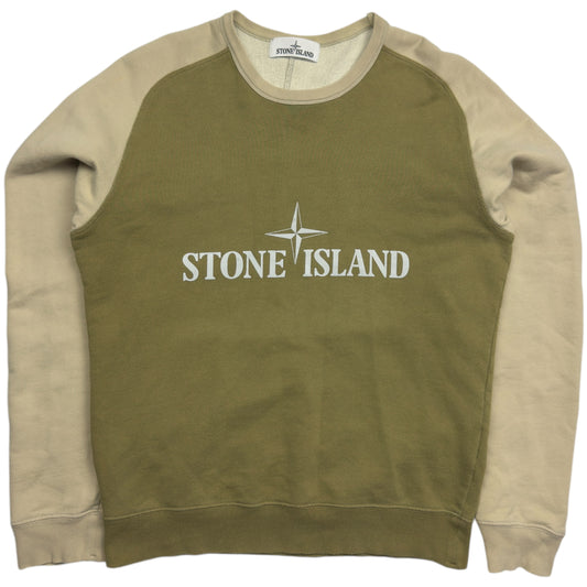 S/S 15 Stone Island Reflective Spellout Crewneck Sweater