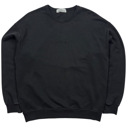 S/S 23 Stone Island Embroidered Sweater - Black