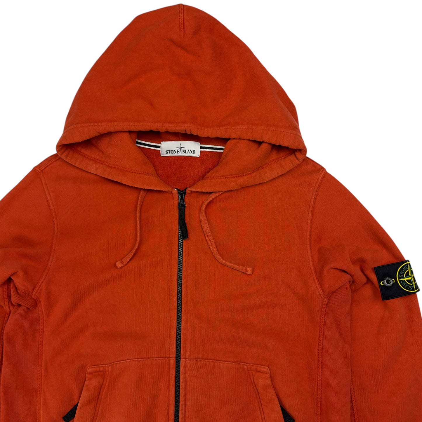 A/W 14 Stone Island Full Zip Hoodie - Orange