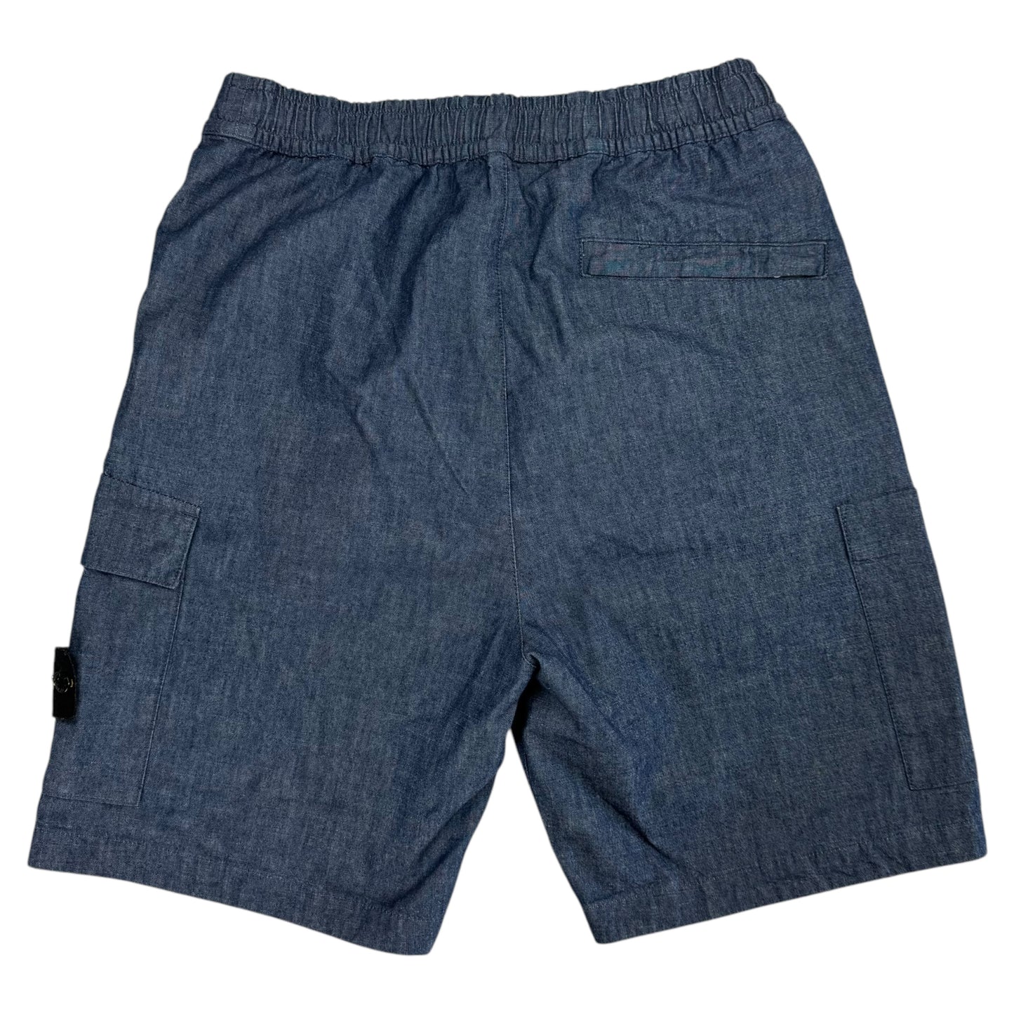 S/S 21 Stone Island Denim Effect Cotton Shorts