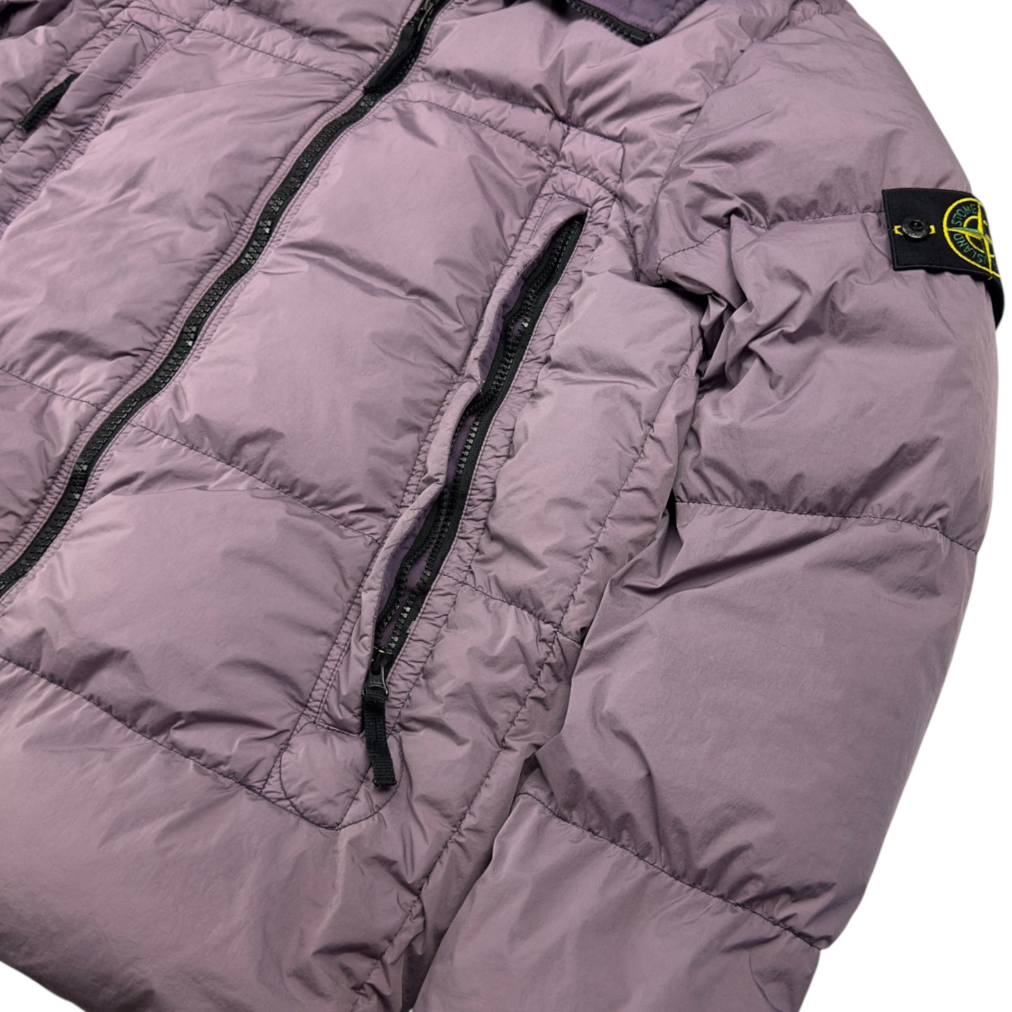 A/W 20 Stone Island Crinkle Reps NY Down Puffer Jacket - Mauve