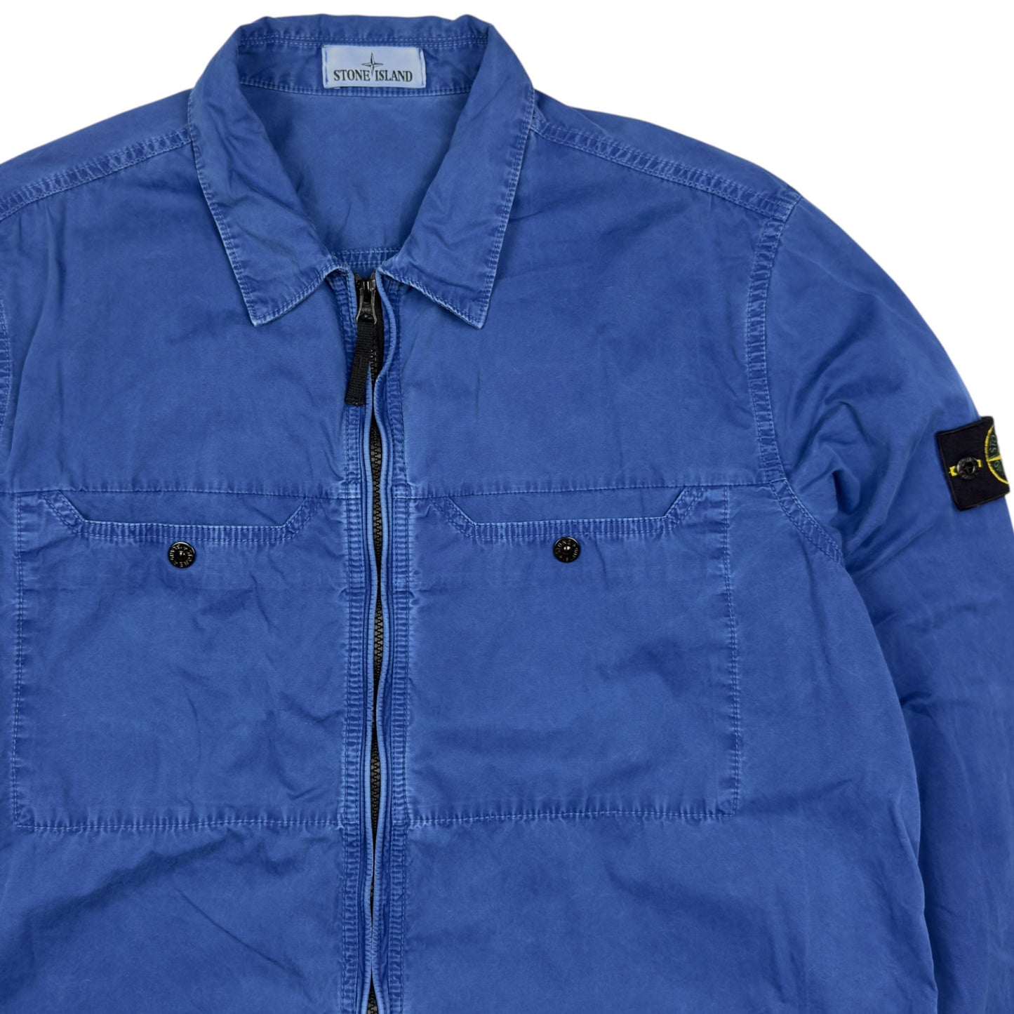S/S 16 Stone Island Cotton Overshirt - Blue