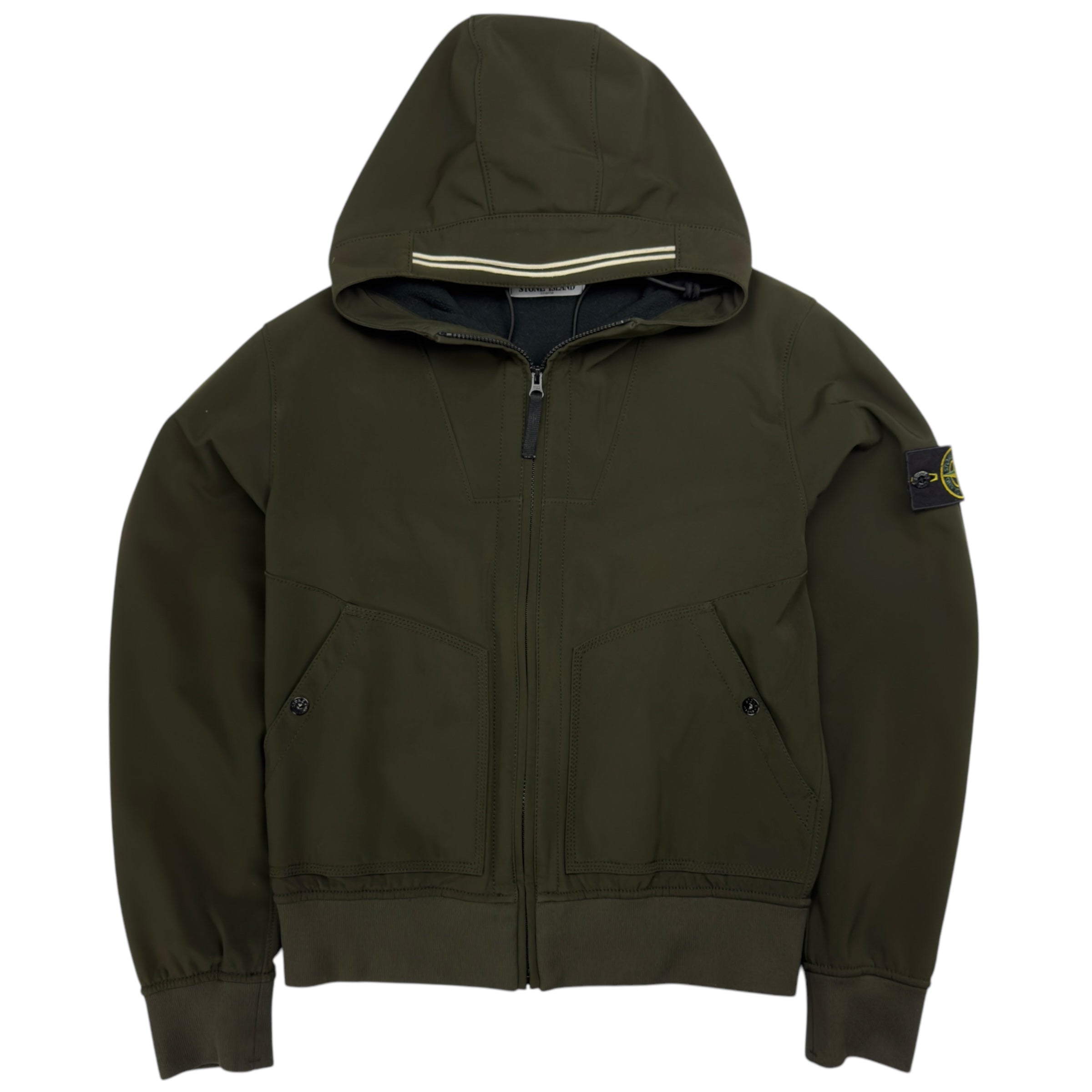 Greenstone Island Soft Shell R A/W 12 Stone Island Soft Shell R - Dark Green – Dans Designer Ltd
