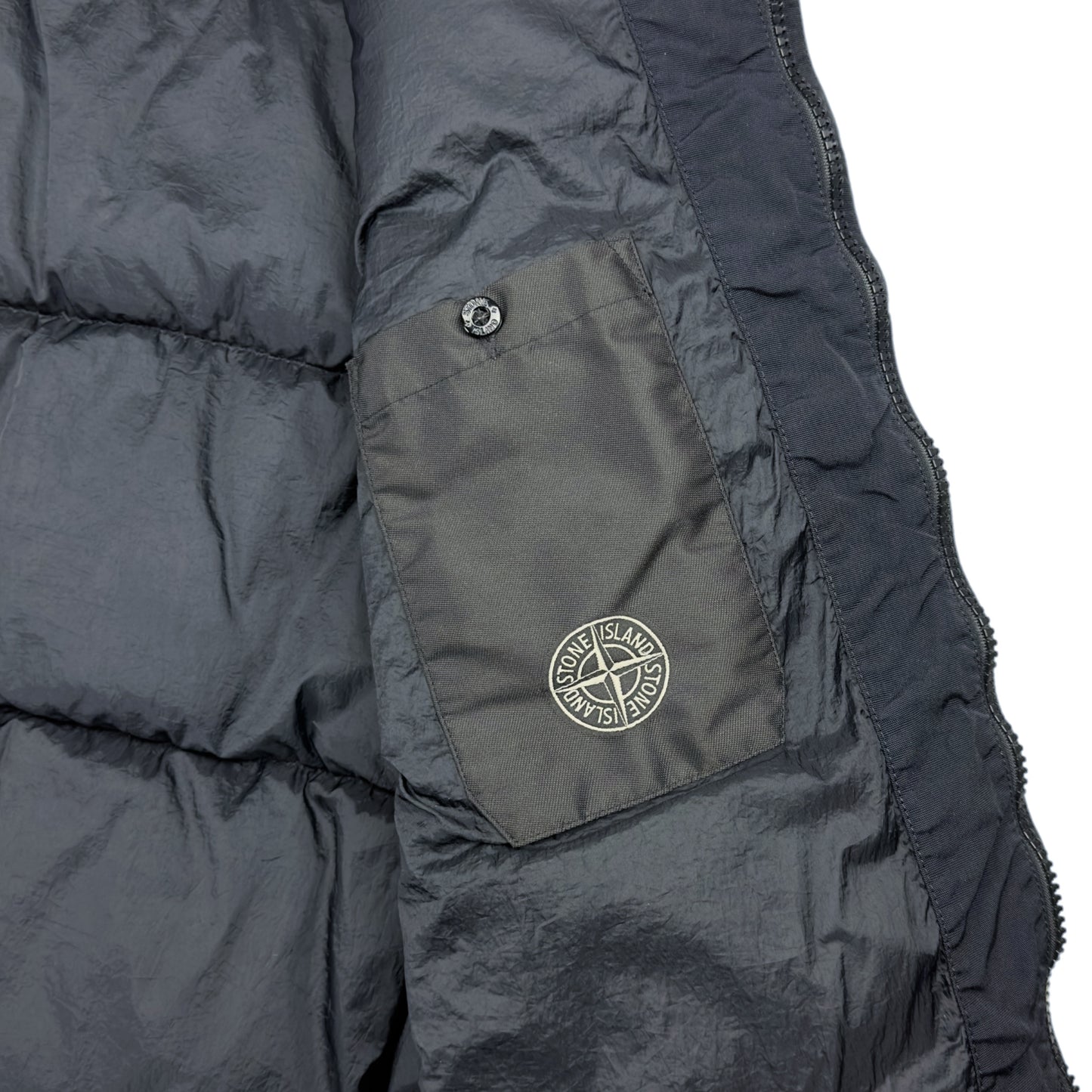 A/W 17 Stone Island Crinkle Reps NY Down Puffer Jacket - Navy