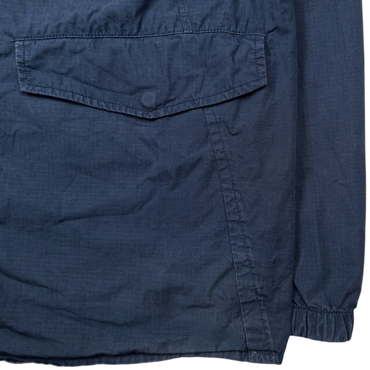 S/S 19 Stone Island Cotton Ripstop Multipocket Overshirt - Navy