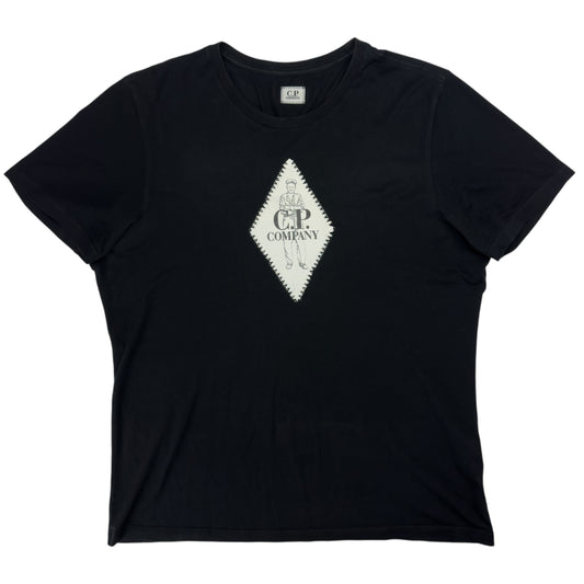 C.P. Company Diamond Logo Print T-Shirt - Black