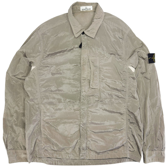 S/S 18 Stone Island Nylon Metal Overshirt - Silver