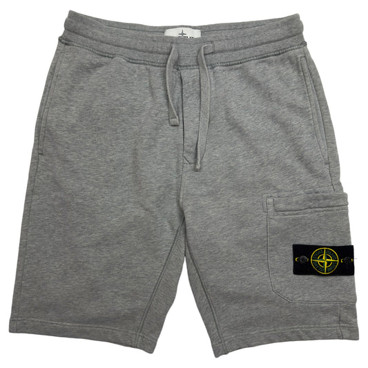 S/S 20 Stone Island Cotton Jersey Cargo Shorts - Grey / Small