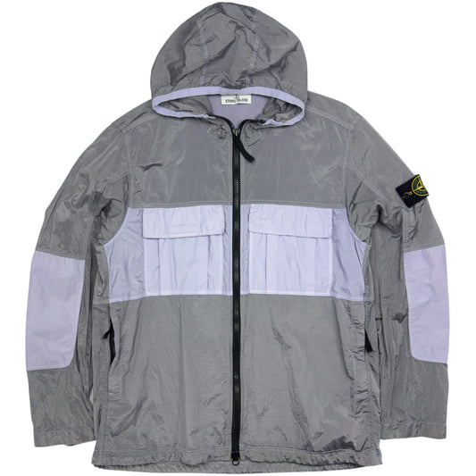 S/S 19 Stone Island Nylon Metal Watro Ripstop Windbreaker Jacket - Lavender