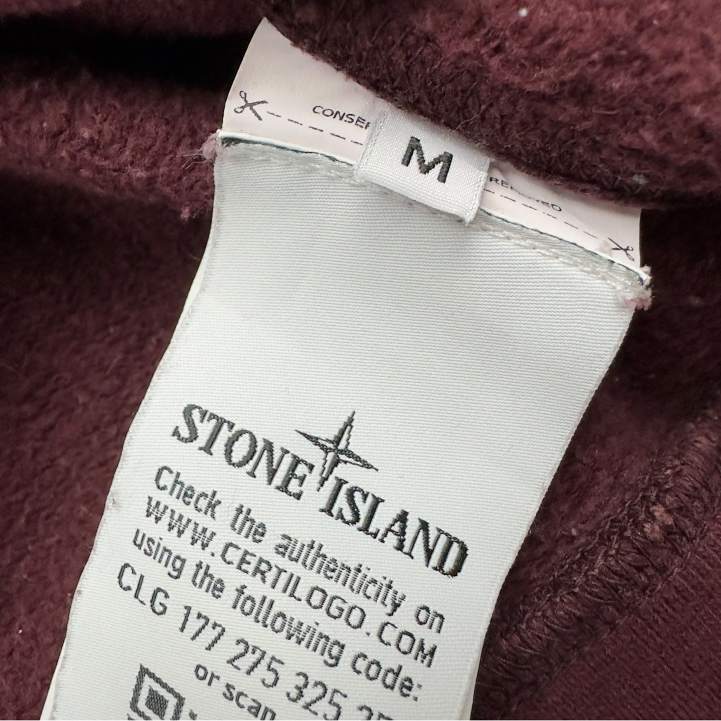 A/W 17 Stone Island Frost Crewneck Sweater - Burgundy