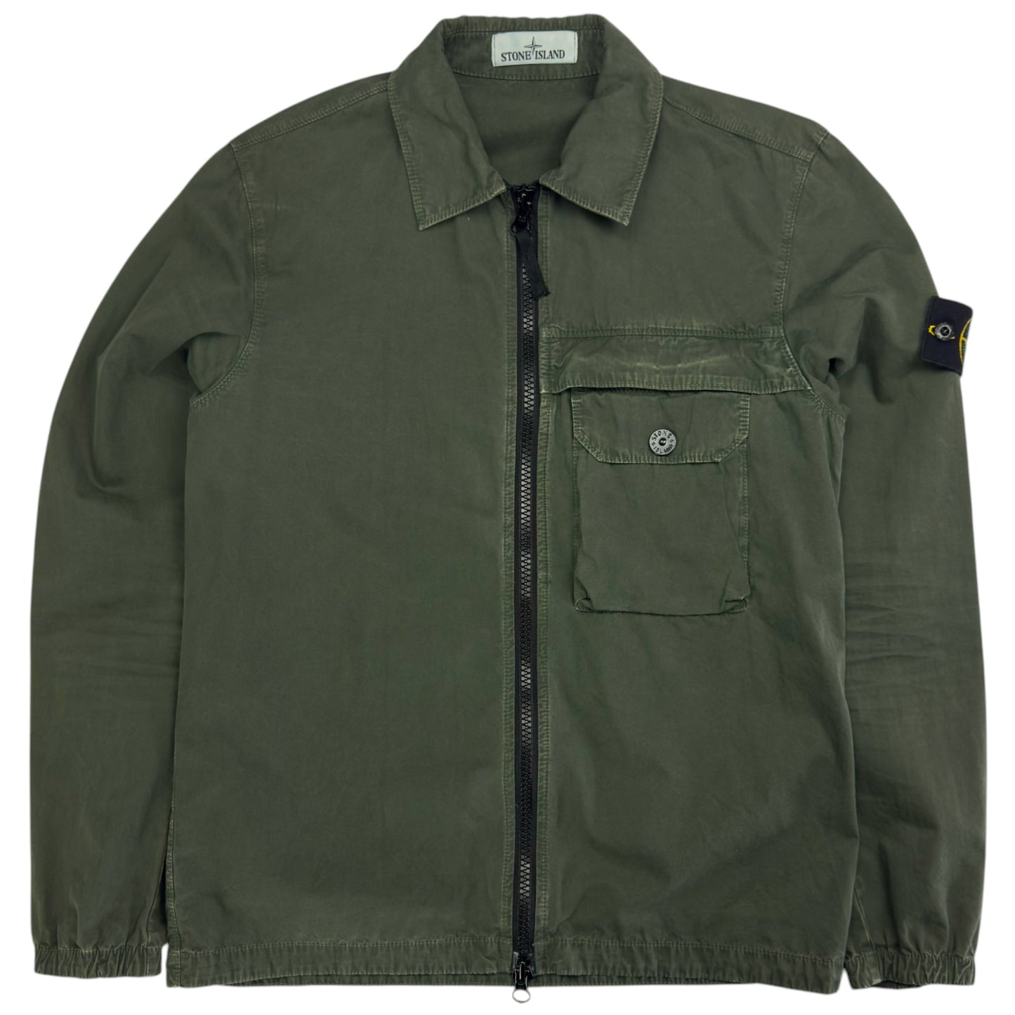 A/W 20 Stone Island T.CO+OLD Pocket Overshirt - Dark Green