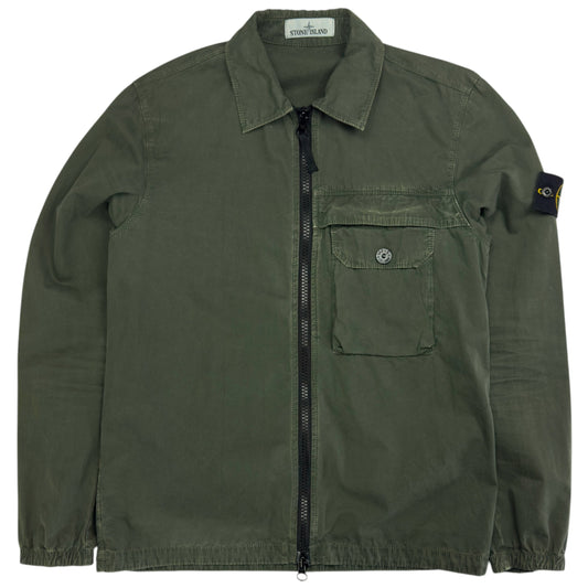 A/W 20 Stone Island T.CO+OLD Pocket Overshirt - Dark Green