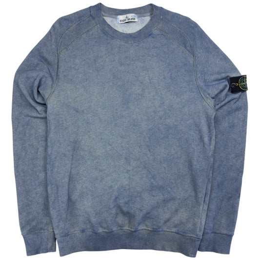 S/S 21 Stone Island Dust Colour Treatment Sweater - Blue