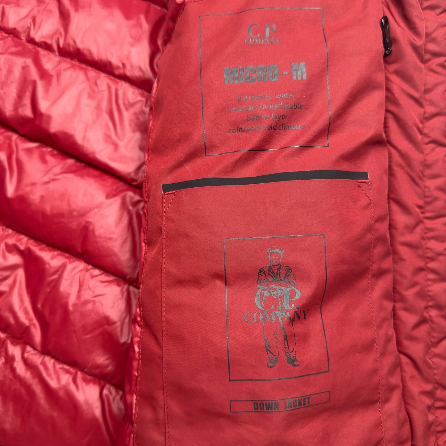 C.P. Company Micro M Down Jacket - Red