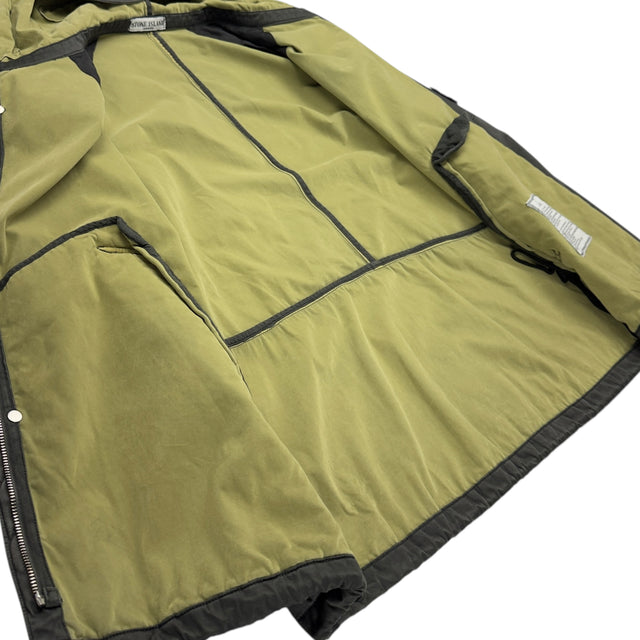 A/W 05 Stone Island Raso Floccato Riot Mask Jacket