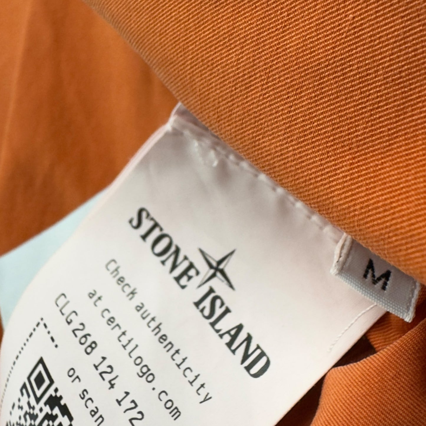 S/S 23 Stone Island Cupro Cotton Twill-TC Bomber - Orange