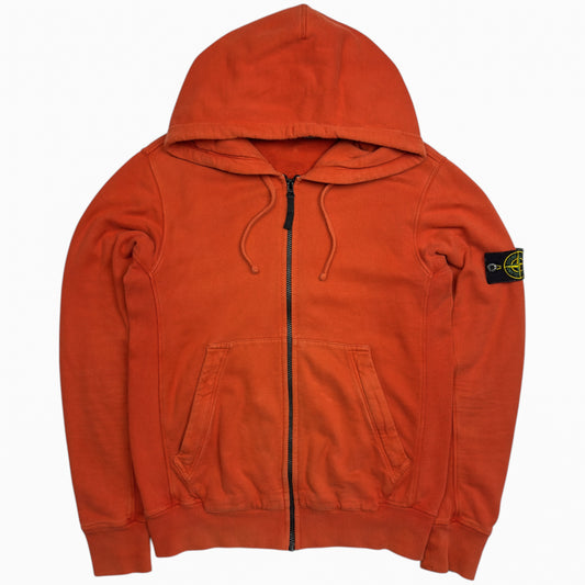 A/W 14 Stone Island Full Zip Hoodie - Orange