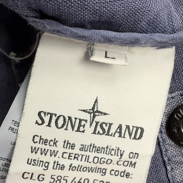 S/S 14 Stone Island Lino Watro Tela Jacket - Blue