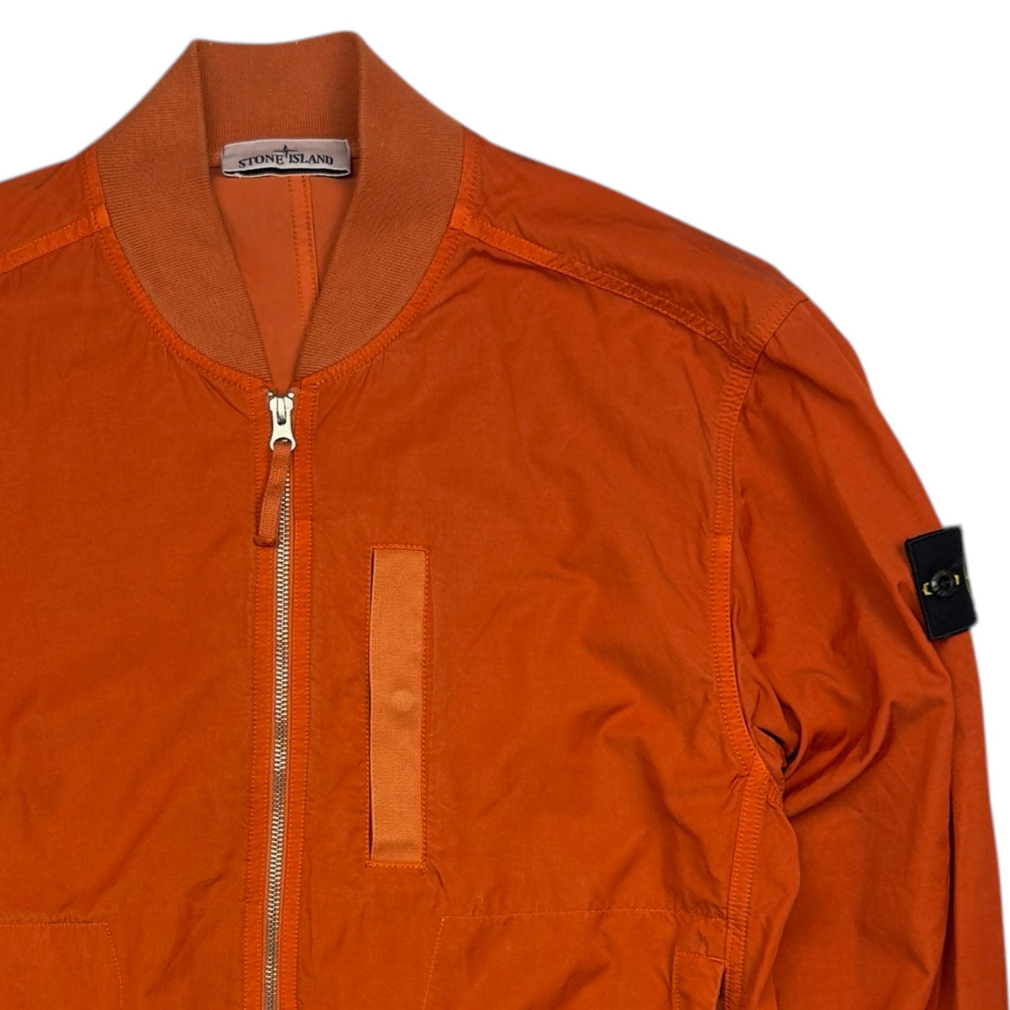 S/S 23 Stone Island Cupro Cotton Twill-TC Bomber - Orange