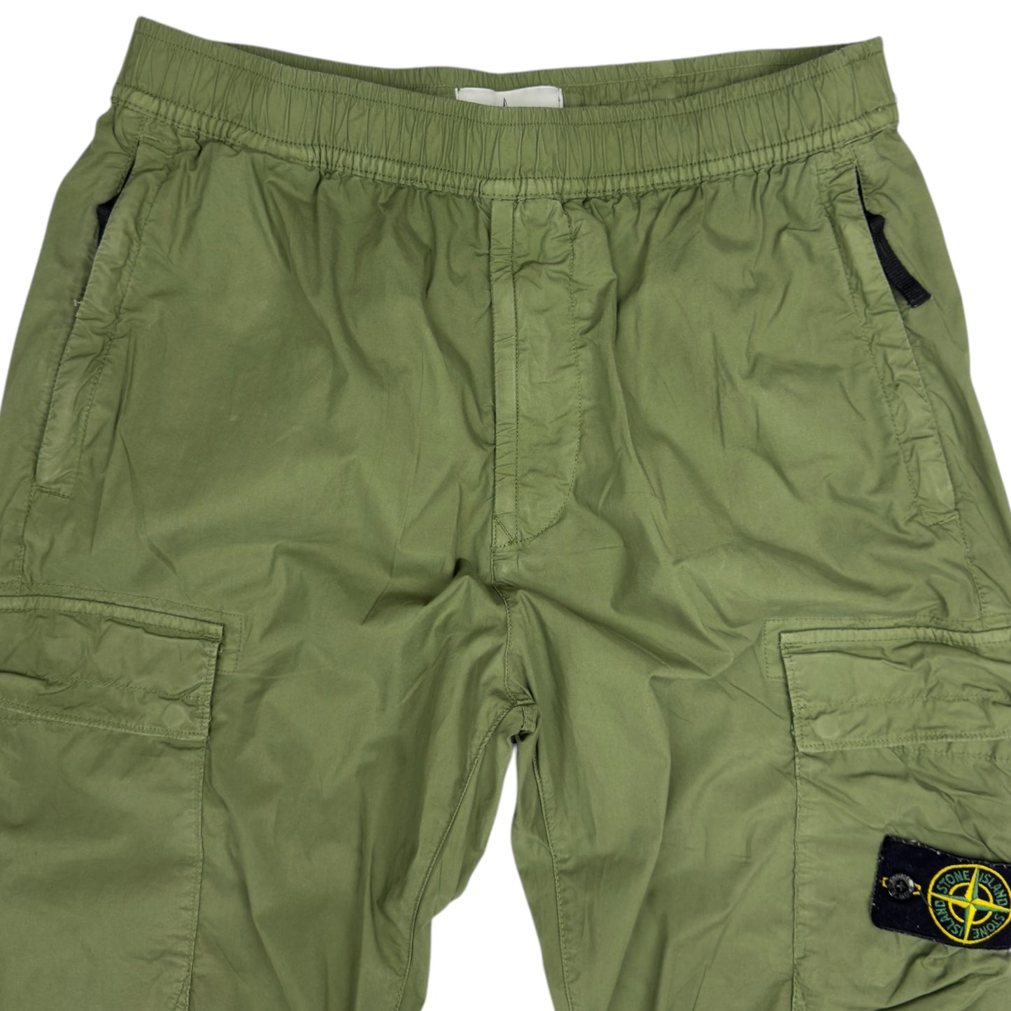 S/S 22 Stone Island Stretch Cotton Cargo Trousers 32 RE-T