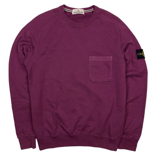 S/S 15 Stone Island Pocket Crewneck Sweater - Purple