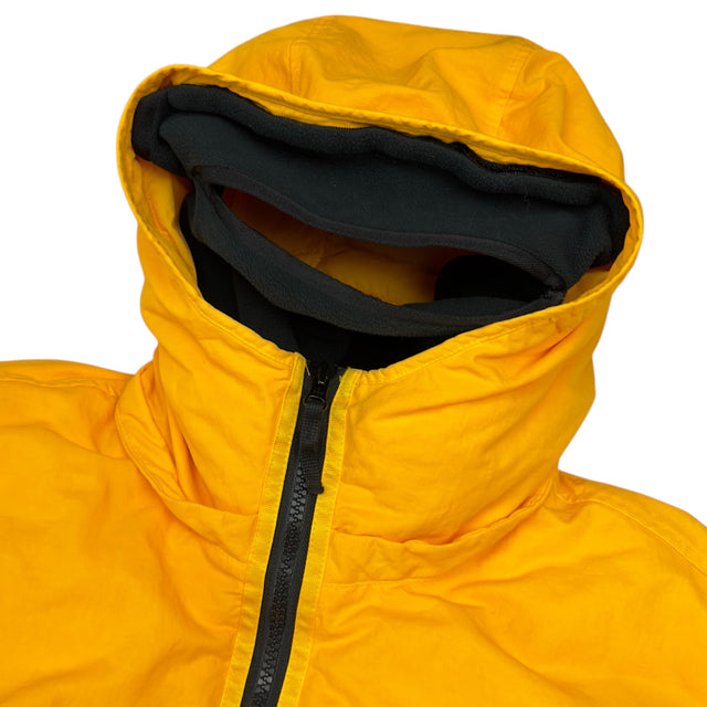 A/W 22 Stone Island Opaque Nylon Twill Down-TC Balaclava Puffer Jacket - Yellow