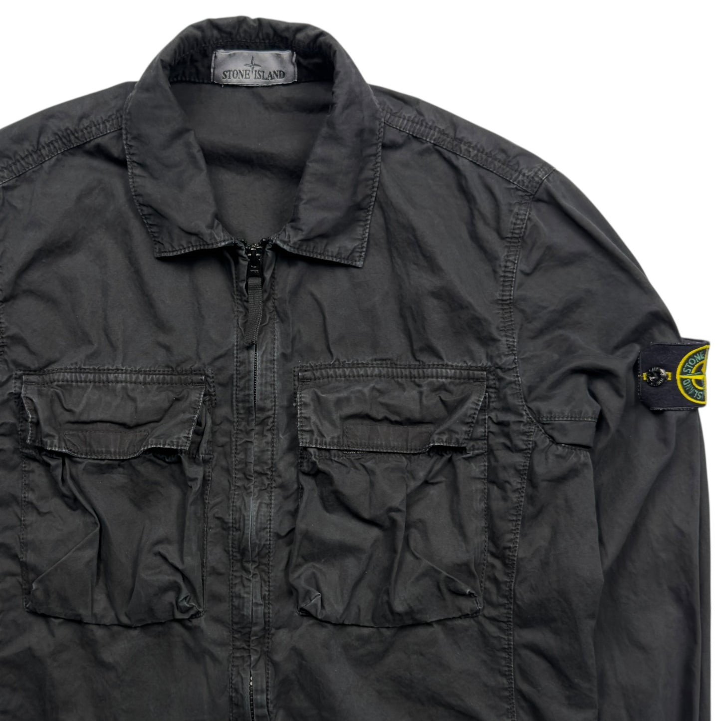 S/S 22 Stone Island Pocket Overshirt - Black