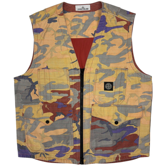 A/W 22 Stone Island Heritage Camo Ripstop Nylon Vest