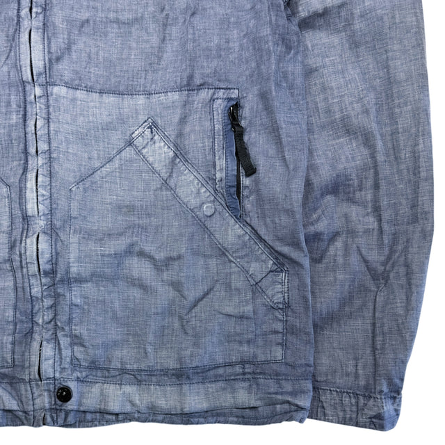 S/S 14 Stone Island Lino Watro Tela Jacket - Blue