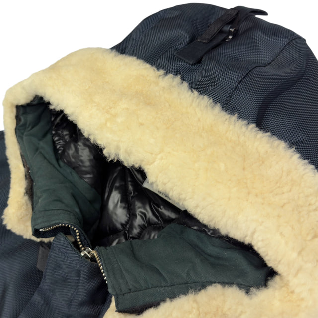 A/W 10 Stone Island Oxford Nylon N3-B Sheepskin Hood Jacket