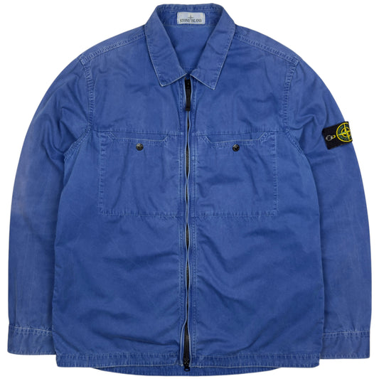 S/S 16 Stone Island Cotton Overshirt - Blue