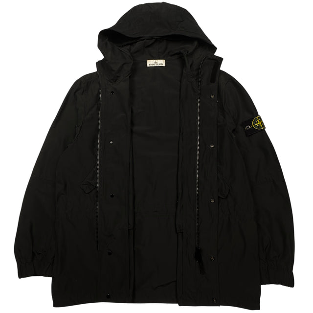 S/S 18 Stone Island Micro Reps Parka Jacket - Black