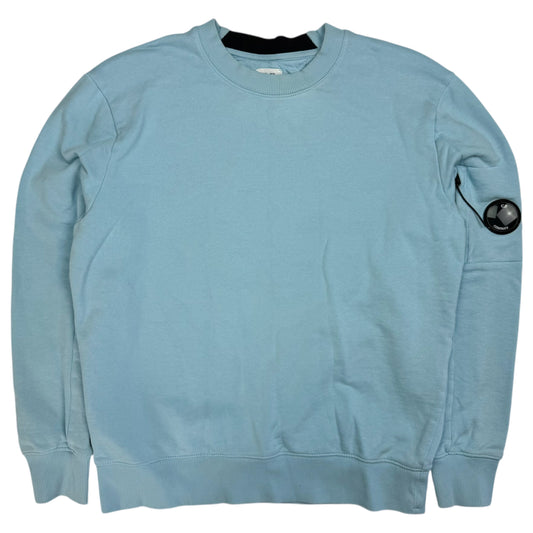 C.P. Company Diagonal Raised Fleece Crewneck Sweater - Baby Blue