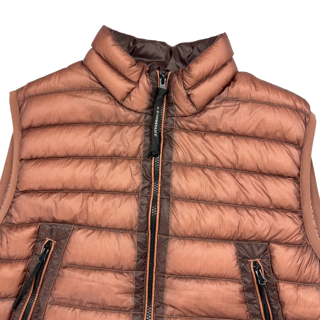 C.P. Company D.D. Shell Down Lens Gilet - Brown