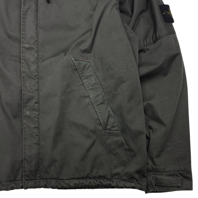 A/W 05 Stone Island Raso Floccato Riot Mask Jacket