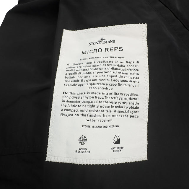 S/S 18 Stone Island Micro Reps Parka Jacket - Black