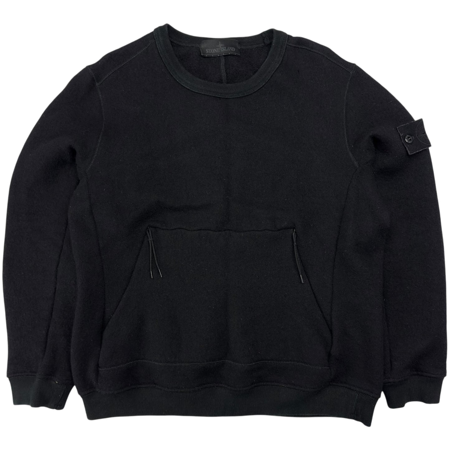 A/W 18 Stone Island Ghost Wool Crewneck Sweater - Black