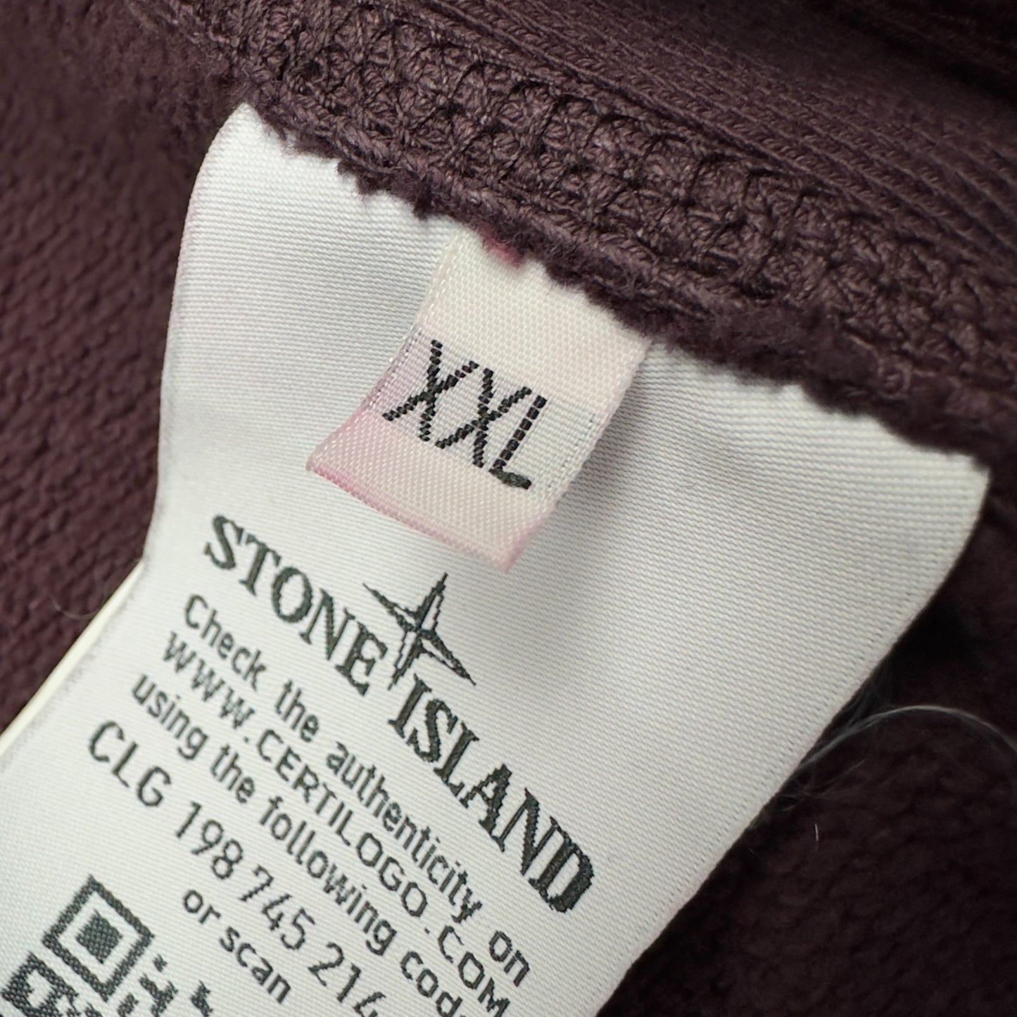 A/W 16 Stone Island Full Zip Sweater - Burgundy