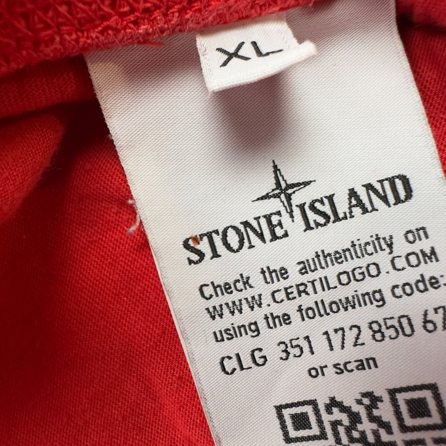 S/S 16 Stone Island Cotton Sweat Shorts - Red