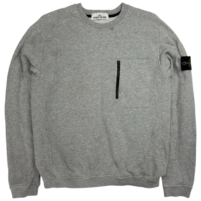 A/W 16 Stone Island Marl Pocket Sweater - Grey