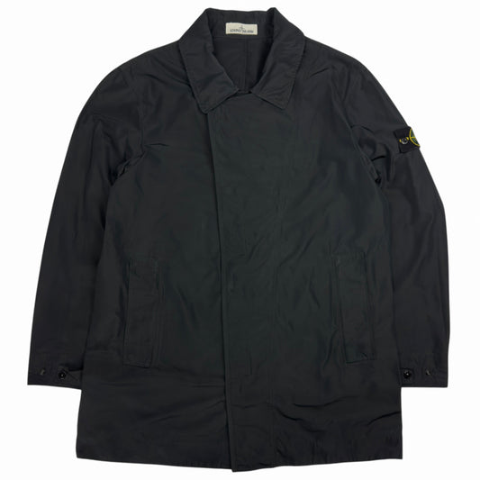 S/S 18 Stone Island Micro Reps Trench Coat - Black