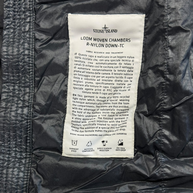 A/W 23 Stone Island Loom Woven Chambers R-Nylon Down TC Puffer Jacket - Grey