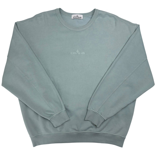 S/S 23 Stone Island Embroidered Sweater - Sky Blue