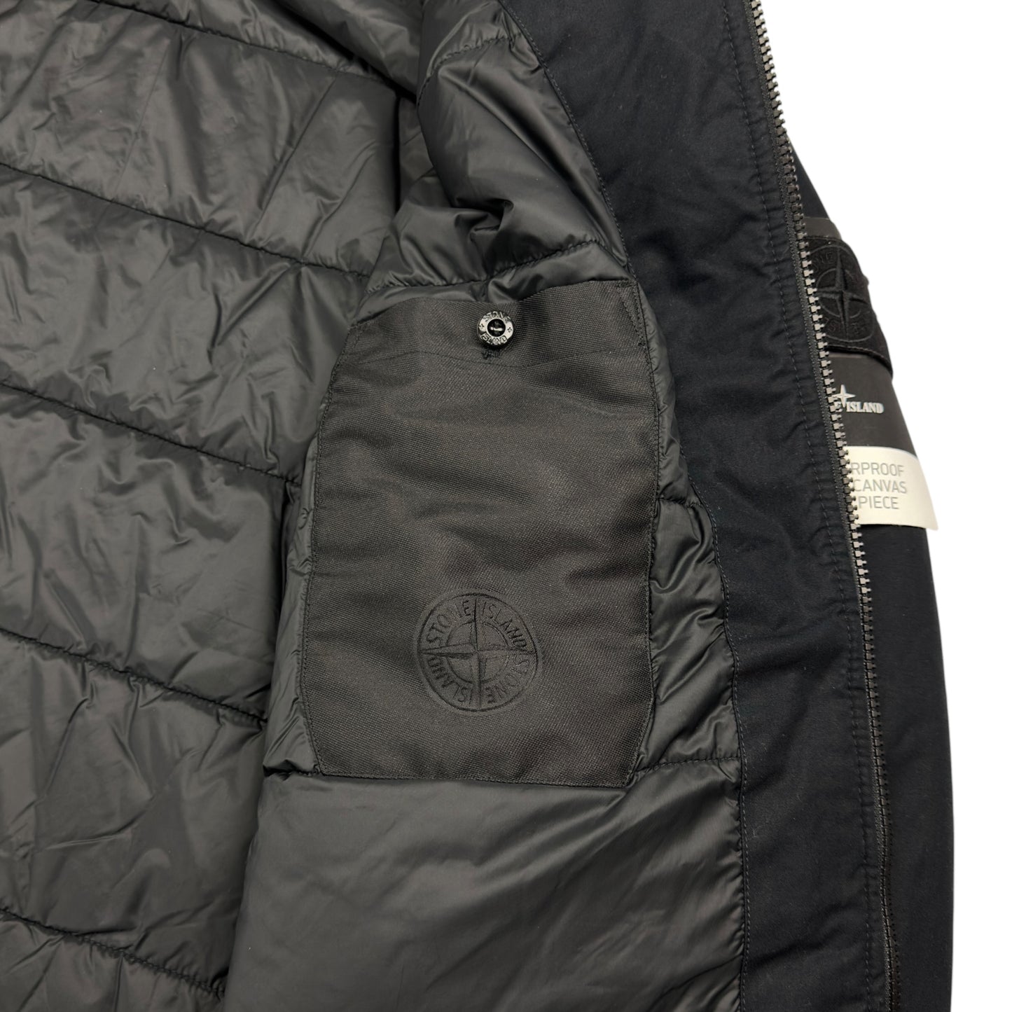 A/W 24 Stone Island Weatherproof Cotton Canvas Ghost Piece with Primaloft Insulation Jacket