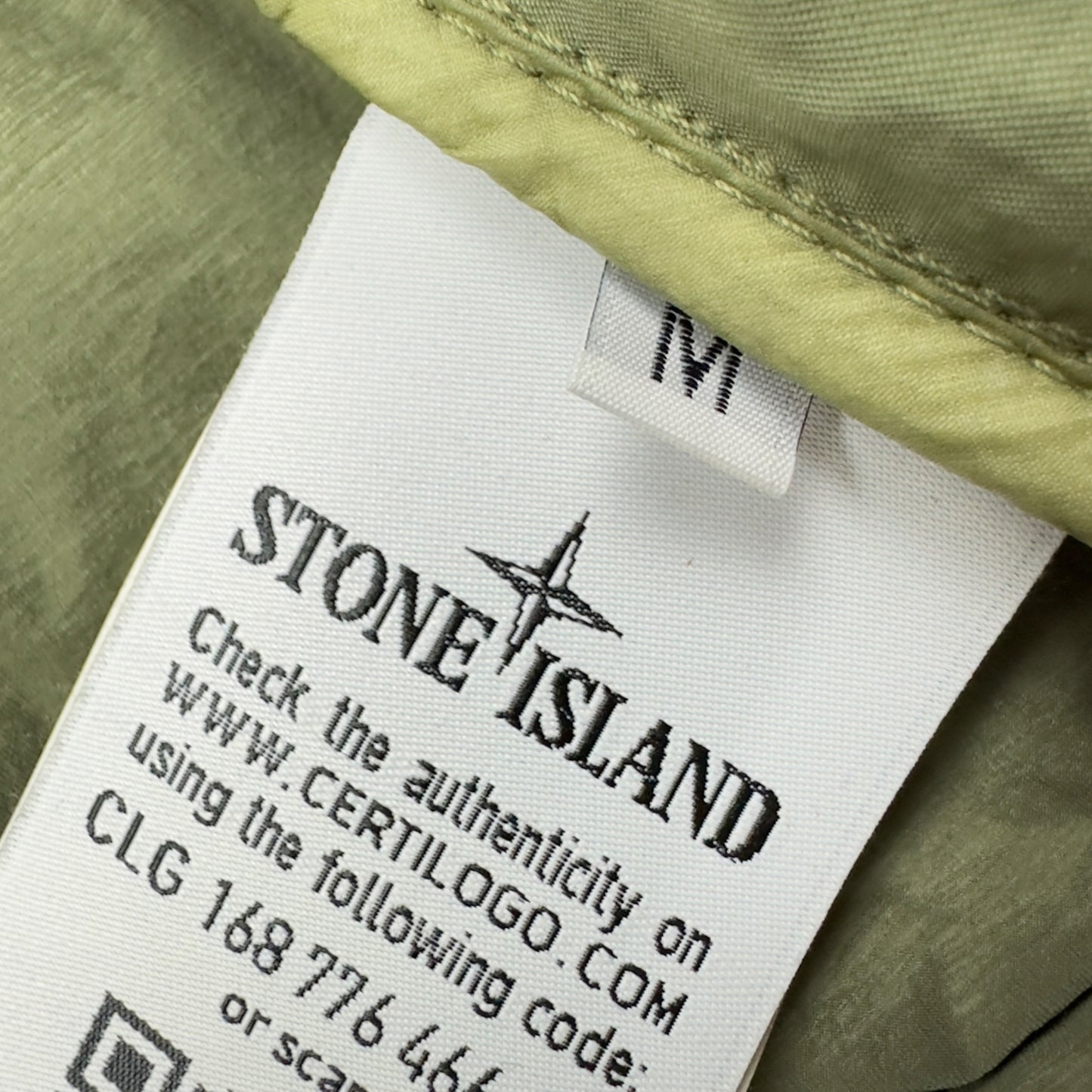 S/S 20 Stone Island Loom Woven Down Chambers Stretch Nylon TC Jacket - Khaki