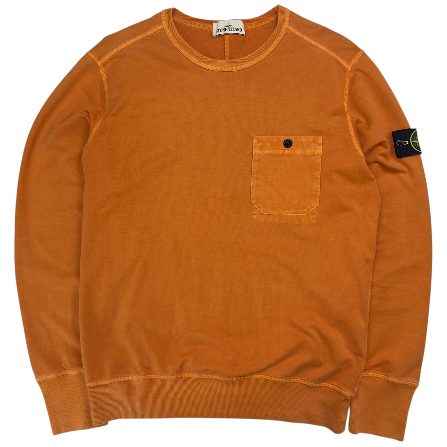 S/S 16 Stone Island Pocket Crewneck - Orange